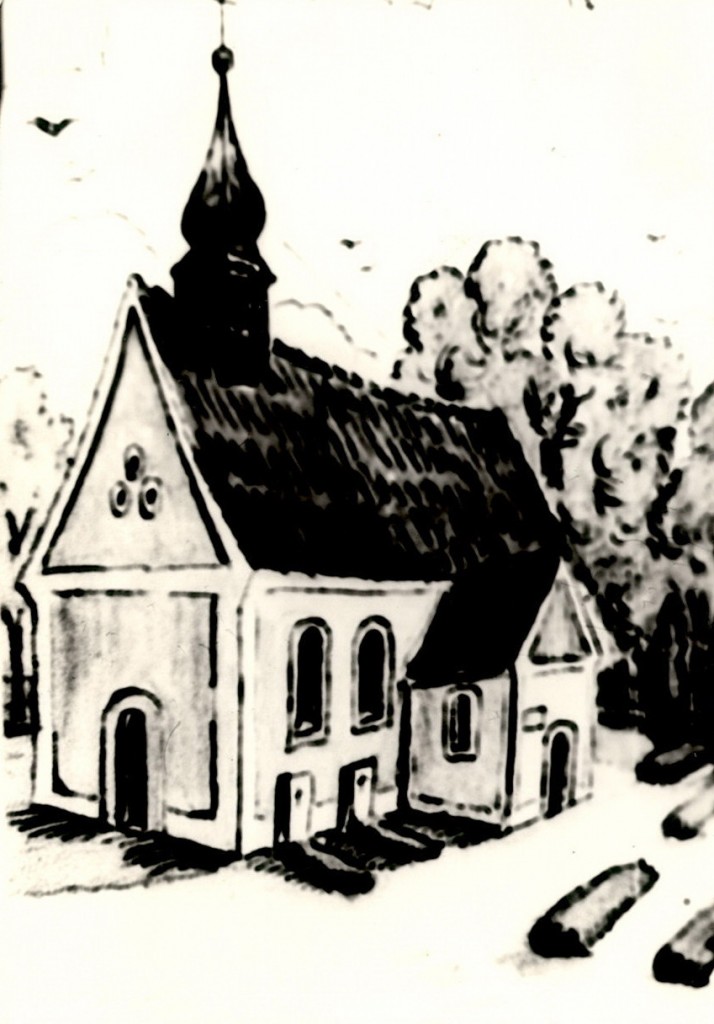 1760 Kirche zu Eythra Zeichnung