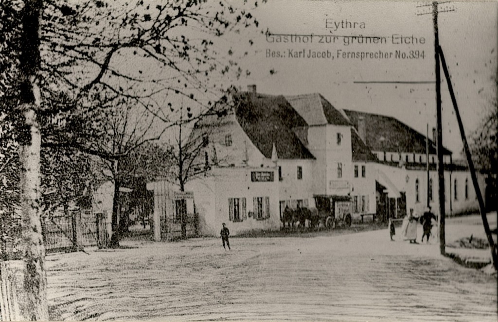 1920-Postkarte Gasthof Grüne Eiche
