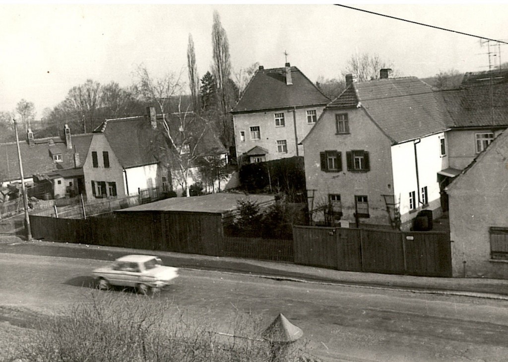 1984 Blick aus der Schule Richtung Kirche