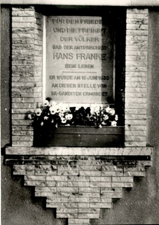 1984 Hans Franke Gedenktafel
